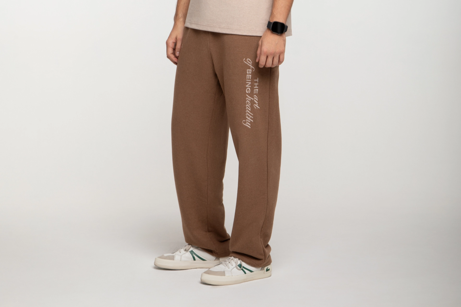 Unisex-Hose, gerader Schnitt, braun