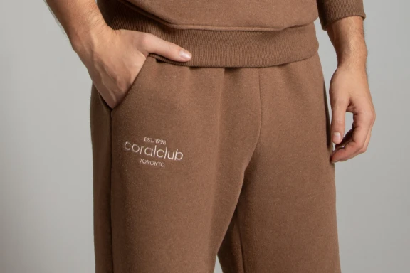 Unisex-Hose, gerader Schnitt, braun